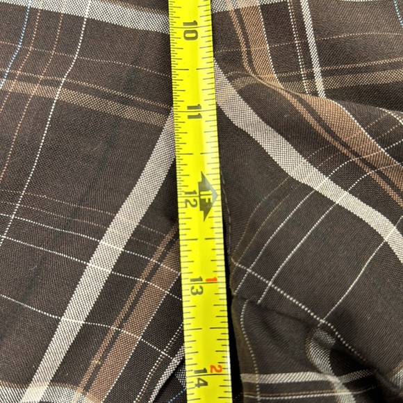 O'Neill Men's brown plaid bermuda shorts - Picture 7 of 11